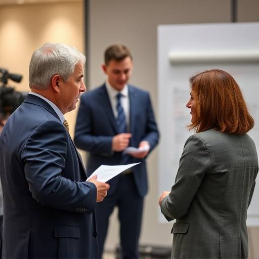 Un consultor explicando estrategias a un cliente durante una sesi&oacute;n de coaching.